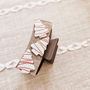 Little Debbie Christmas Tree Hair Clip